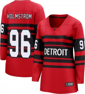 Women's Breakaway Detroit Red Wings Tomas Holmstrom Red Special Edition 2.0 Official Fanatics Branded Jersey