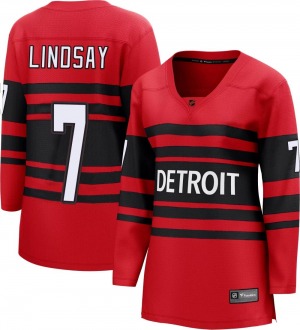 Women's Breakaway Detroit Red Wings Ted Lindsay Red Special Edition 2.0 Official Fanatics Branded Jersey