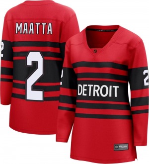 Women's Breakaway Detroit Red Wings Olli Maatta Red Special Edition 2.0 Official Fanatics Branded Jersey