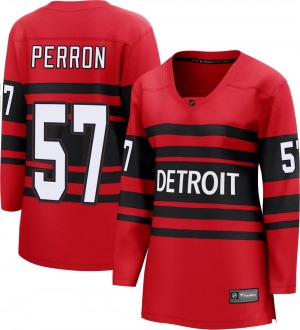 Women's Breakaway Detroit Red Wings David Perron Red Special Edition 2.0 Official Fanatics Branded Jersey