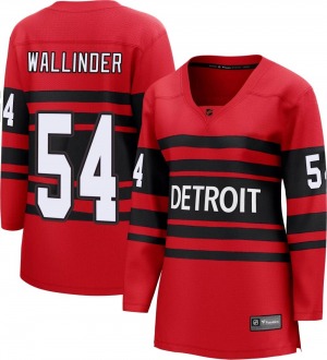 Women's Breakaway Detroit Red Wings William Wallinder Red Special Edition 2.0 Official Fanatics Branded Jersey