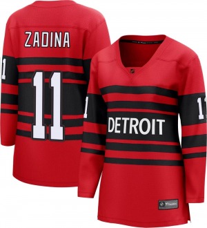 Women's Breakaway Detroit Red Wings Filip Zadina Red Special Edition 2.0 Official Fanatics Branded Jersey