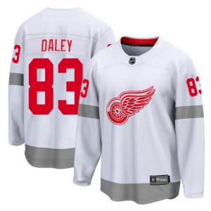 Youth Breakaway Detroit Red Wings Trevor Daley White 2020/21 Special Edition Official Fanatics Branded Jersey