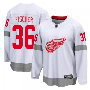 Youth Breakaway Detroit Red Wings Christian Fischer White 2020/21 Special Edition Official Fanatics Branded Jersey