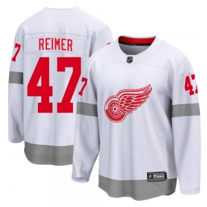 Youth Breakaway Detroit Red Wings James Reimer White 2020/21 Special Edition Official Fanatics Branded Jersey