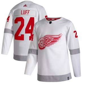 Youth Authentic Detroit Red Wings Matt Luff White 2020/21 Reverse Retro Official Adidas Jersey