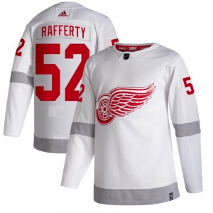Youth Authentic Detroit Red Wings Brogan Rafferty White 2020/21 Reverse Retro Official Adidas Jersey