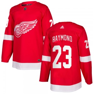 Adult Authentic Detroit Red Wings Lucas Raymond Red Home Official Adidas Jersey
