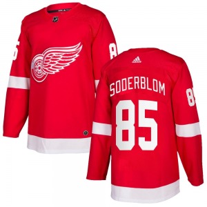 Adult Authentic Detroit Red Wings Elmer Soderblom Red Home Official Adidas Jersey
