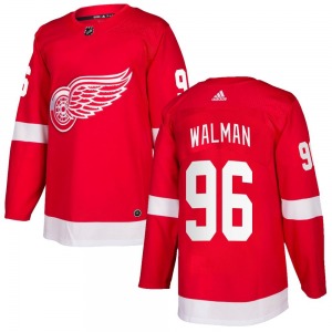Adult Authentic Detroit Red Wings Jake Walman Red Home Official Adidas Jersey