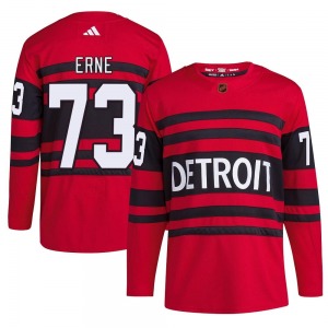 Adult Authentic Detroit Red Wings Adam Erne Red Reverse Retro 2.0 Official Adidas Jersey