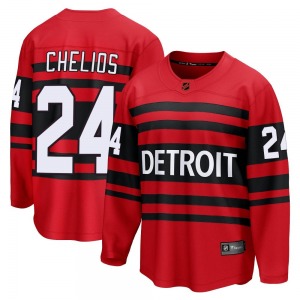 Adult Breakaway Detroit Red Wings Chris Chelios Red Special Edition 2.0 Official Fanatics Branded Jersey