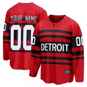 Adult Breakaway Detroit Red Wings Custom Red Custom Special Edition 2.0 Official Fanatics Branded Jersey