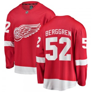Youth Breakaway Detroit Red Wings Jonatan Berggren Red Home Official Fanatics Branded Jersey