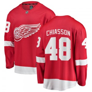 Youth Breakaway Detroit Red Wings Alex Chiasson Red Home Official Fanatics Branded Jersey