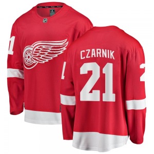 Youth Breakaway Detroit Red Wings Austin Czarnik Red Home Official Fanatics Branded Jersey