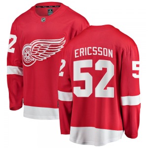 Youth Breakaway Detroit Red Wings Jonathan Ericsson Red Home Official Fanatics Branded Jersey