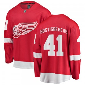 Youth Breakaway Detroit Red Wings Shayne Gostisbehere Red Home Official Fanatics Branded Jersey