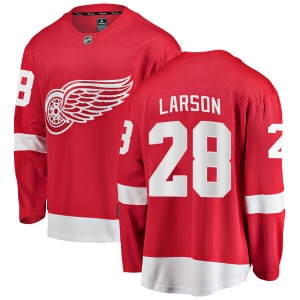 Youth Breakaway Detroit Red Wings Reed Larson Red Home Official Fanatics Branded Jersey