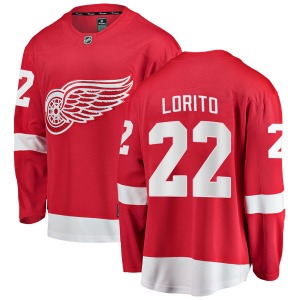 Youth Breakaway Detroit Red Wings Matthew Lorito Red Home Official Fanatics Branded Jersey