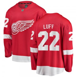 Youth Breakaway Detroit Red Wings Matt Luff Red Home Official Fanatics Branded Jersey