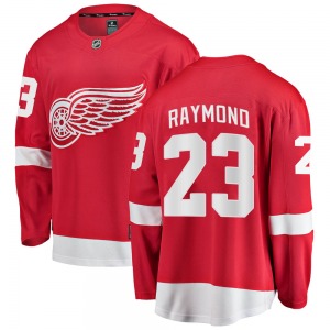 Youth Breakaway Detroit Red Wings Lucas Raymond Red Home Official Fanatics Branded Jersey