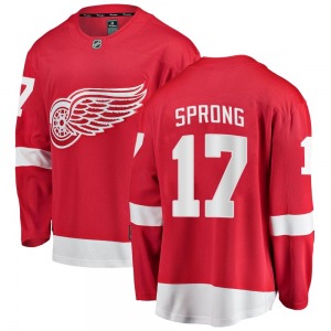 Youth Breakaway Detroit Red Wings Daniel Sprong Red Home Official Fanatics Branded Jersey