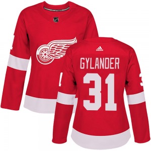 Women's Authentic Detroit Red Wings Carter Gylander Red Home Official Adidas Jersey