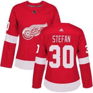 Women's Authentic Detroit Red Wings Greg Stefan Red Home Official Adidas Jersey