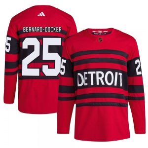 Youth Authentic Detroit Red Wings Jacob Bernard-Docker Red Reverse Retro 2.0 Official Adidas Jersey