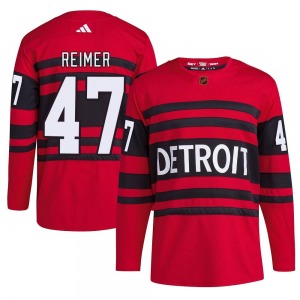 Youth Authentic Detroit Red Wings James Reimer Red Reverse Retro 2.0 Official Adidas Jersey