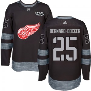 Adult Authentic Detroit Red Wings Jacob Bernard-Docker Black 1917-2017 100th Anniversary Official Jersey