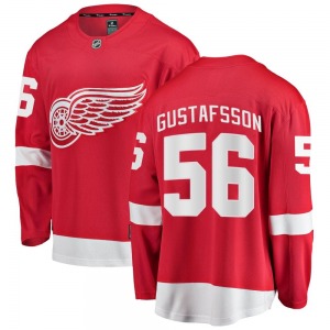 Adult Breakaway Detroit Red Wings Erik Gustafsson Red Home Official Fanatics Branded Jersey