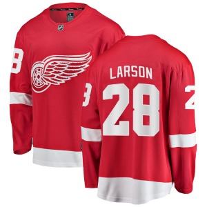Adult Breakaway Detroit Red Wings Reed Larson Red Home Official Fanatics Branded Jersey