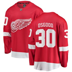 Adult Breakaway Detroit Red Wings Chris Osgood Red Home Official Fanatics Branded Jersey