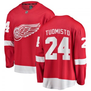 Adult Breakaway Detroit Red Wings Antti Tuomisto Red Home Official Fanatics Branded Jersey