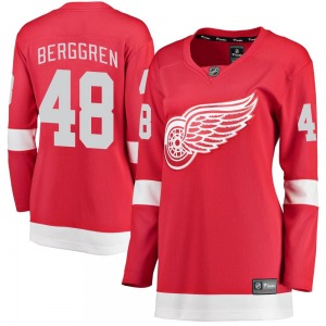 Women's Breakaway Detroit Red Wings Jonatan Berggren Red Home Official Fanatics Branded Jersey