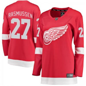 Women's Breakaway Detroit Red Wings Michael Rasmussen Red Home Official Fanatics Branded Jersey