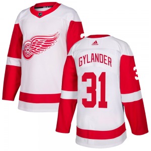 Youth Authentic Detroit Red Wings Carter Gylander White Official Adidas Jersey
