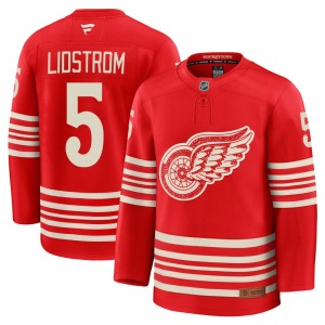 Adult Premium Detroit Red Wings Nicklas Lidstrom Red Centennial Official Fanatics Jersey