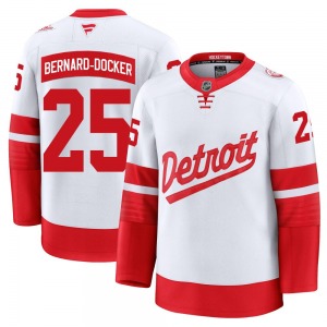 Adult Premium Detroit Red Wings Jacob Bernard-Docker White 2025 Stadium Series Official Fanatics Jersey