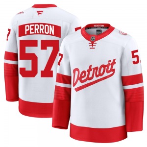 Adult Premium Detroit Red Wings David Perron White 2025 Stadium Series Official Fanatics Jersey