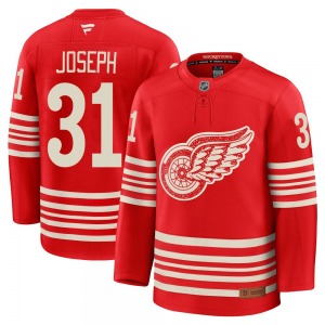 Youth Premium Detroit Red Wings Curtis Joseph Red Centennial Official Fanatics Jersey