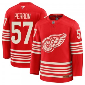 Youth Premium Detroit Red Wings David Perron Red Centennial Official Fanatics Jersey