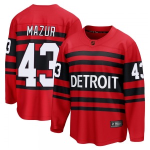Youth Breakaway Detroit Red Wings Carter Mazur Red Special Edition 2.0 Official Fanatics Branded Jersey