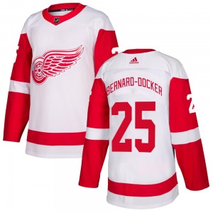 Adult Authentic Detroit Red Wings Jacob Bernard-Docker White Official Adidas Jersey