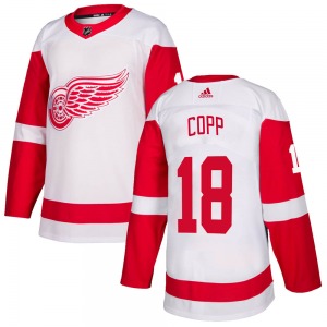 Adult Authentic Detroit Red Wings Andrew Copp White Official Adidas Jersey