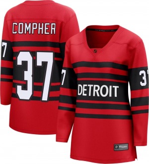 Women's Breakaway Detroit Red Wings J.T. Compher Red Special Edition 2.0 Official Fanatics Branded Jersey