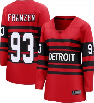 Women's Breakaway Detroit Red Wings Johan Franzen Red Special Edition 2.0 Official Fanatics Branded Jersey
