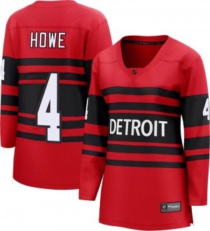 Women's Breakaway Detroit Red Wings Mark Howe Red Special Edition 2.0 Official Fanatics Branded Jersey